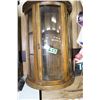 Image 1 : Small Half Round Wall Curio Cabinet