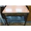 Image 1 : Rectangular Dining Room Table with Butterfly Leaf & Arborite Top