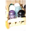 Image 1 : 6 Insulators - including 1 Purple in Excellent Condition