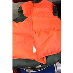 Flourescent Hunting Vest - Small - Down Filled Canada North