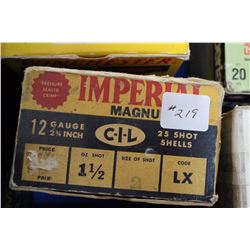 Box of Imperial Magnum 12 gauge Ammo