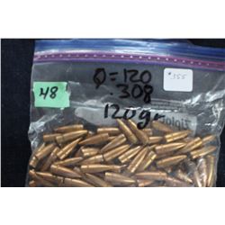 Bag of Bullets - 308 Cal. - 120 Grain