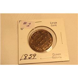 Cdn. Large Penny - 1859 (Province of Canada)