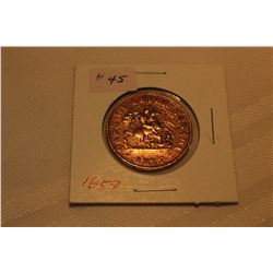 Token - Half Penny - 1857