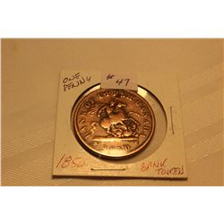 Token - One Penny - 1850 - Bank of Upper Canada