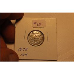 Silver 10 Cents - 1875H