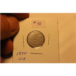 Silver 10 Cents 1894