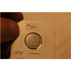 Silver 10 Cents 1898