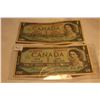 Image 1 : Canada Confederation "Asterisk" Issue Dollar Bills (2) 1967; 1967