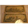 Image 2 : Canada Confederation "Asterisk" Issue Dollar Bills (2) 1967; 1967