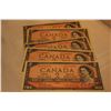 Image 1 : Cdn. Two Dollar Bills (5) 1954 - Beattie & Rasminsky