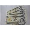 Image 1 : Cdn. Dollar Bills (4) 1973 - 4 sequenced bills