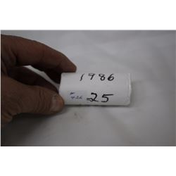 Cdn. Dollar Coins (Roll) - 1986 - Nickel