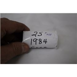 Cdn. Dollar Coins (Roll) - 1984 - Nickel