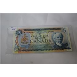 Cdn. Five Dollar Bill - 1972 - Replacement