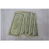 Image 2 : Cdn. One Dollar Bills (5) - 1954 - Replacements