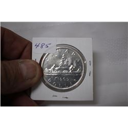 Cdn. One Dollar Coin - Silver - 1965 - Uncirc. (heads up on both sides)