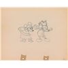 Image 1 : Mickey and Minnie Mouse production drawing from Mickey's Mellerdrammer