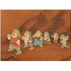 Image 2 : Bashful, Doc, Grumpy, Happy, Sleepy, Sneezy, and Dopey production cel from Snow White and the Seven 