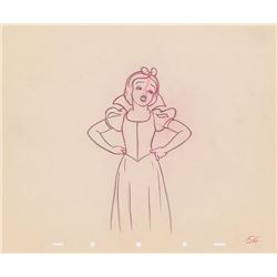 Snow White production drawing from Snow White and the Seven Dwarfs