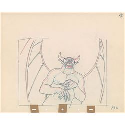 Chernabog production drawing from Fantasia