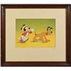 Image 1 : Mickey Mouse and Pluto production cel from Mickey and the Seal