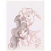 Image 1 : Hercules and Meg publicity drawing from Hercules