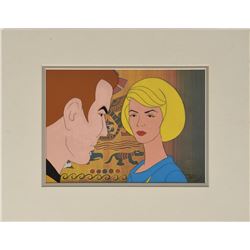 Captain Kirk and Christine Chapel production cel from Star Trek