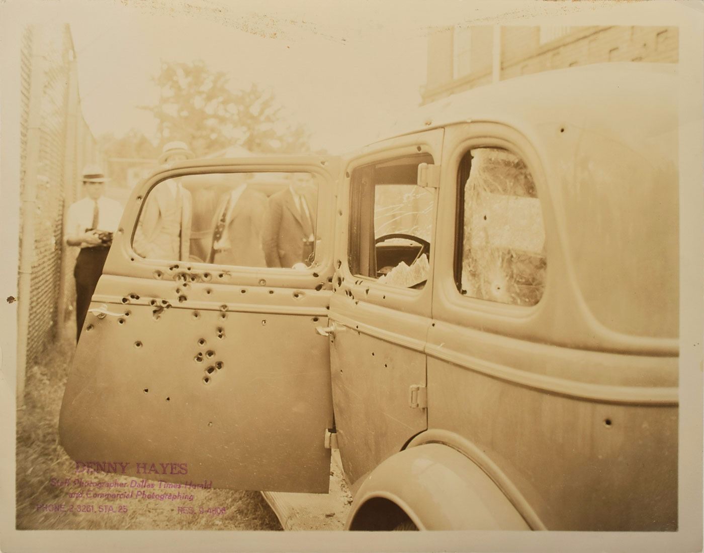 Bonnie and Clyde Original Vintage Death Car Photograph