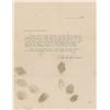 Image 1 : Clyde Barrow Typed Letter Signed with Fingerprints