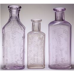 Three Ely-McGill, Nevada Drug Store Bottles