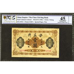 Chun Yih Sing Bank, ND (1875-1908) "Peking" Branch Issue Rarity.