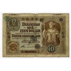 Deutsch-Asiatische Bank, 1907 "Shanghai" Branch Issued Rarity.