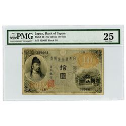 Bank of Japan, ND (1915) Convertible Gold Note Issue Banknote.