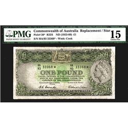 Commonwealth of Australia, ND (1953-60) Replacement / Star Note.