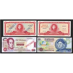 Central Bank of the Bahamas, Banco Nacional de Cuba, Banco Central de Venezuela. 1988-1992. Quartet