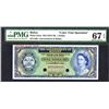 Image 1 : Government of Belize 1974-76 Issue Color Trial Banknote.