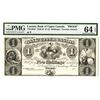 Image 1 : Bank of Upper Canada, 1830-1840, Proof Obsolete Banknote