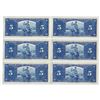 Image 2 : Bank of Canada, 1937 Issue Banknote Group of 6 Consecutive High Grade Notes.