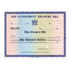 Image 1 : Fiji Government Treasury Bill, ca.1973 Specimen Certificate.