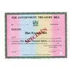 Image 1 : Fiji Government Treasury Bill, ca.1973 Specimen Certificate.