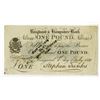 Image 1 : Ringwood & Hampshire Bank, 1821 Issue Banknote.