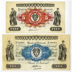 Bank of Ireland, 1942 and 1958 Issue Pair.