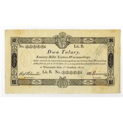 Kassowy-Billet Xiestwa Warszawskiego, 1810 Treasury Note.
