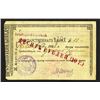 Image 1 : Khabarovsk Branch of Government Bank, 1918, Issued Circulating Check