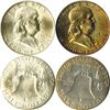 Image 2 : United States: Denver Mint, Pair of Silver Halves with Full Bell Lines,
