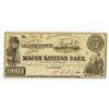 Image 1 : Macon Savings Bank, 1863 Issued Obsolete Banknote.