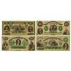 Image 1 : Citizens' Bank of Louisiana, ca.1860's "ABN"  Obsolete Banknote Quartet.