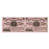 Image 1 : Cairo & St. Louis Railroad 1877 Uncut Obsolete Scrip Note Pair.