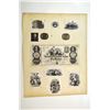 Image 1 : Manufacturers Bank, ca.1840s Proof Banknote on the Center of a Proof Vignette Sheet With Multiple Vi